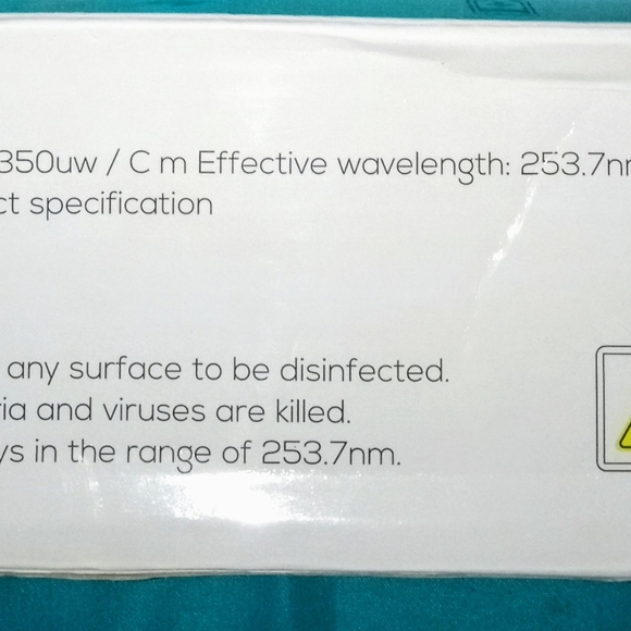 Super Charged UV-C Light Kills 99.9% Of All Germs W/Box (Never Used) - Picture 3 of 4